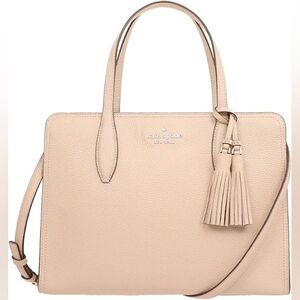 NWT KATE SPADE MEDIUM TIP ZIP CROSSBODY SATCHEL PEACHPUFF